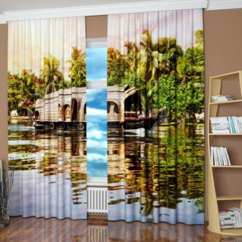 ФотоШторы "Домик на воде"